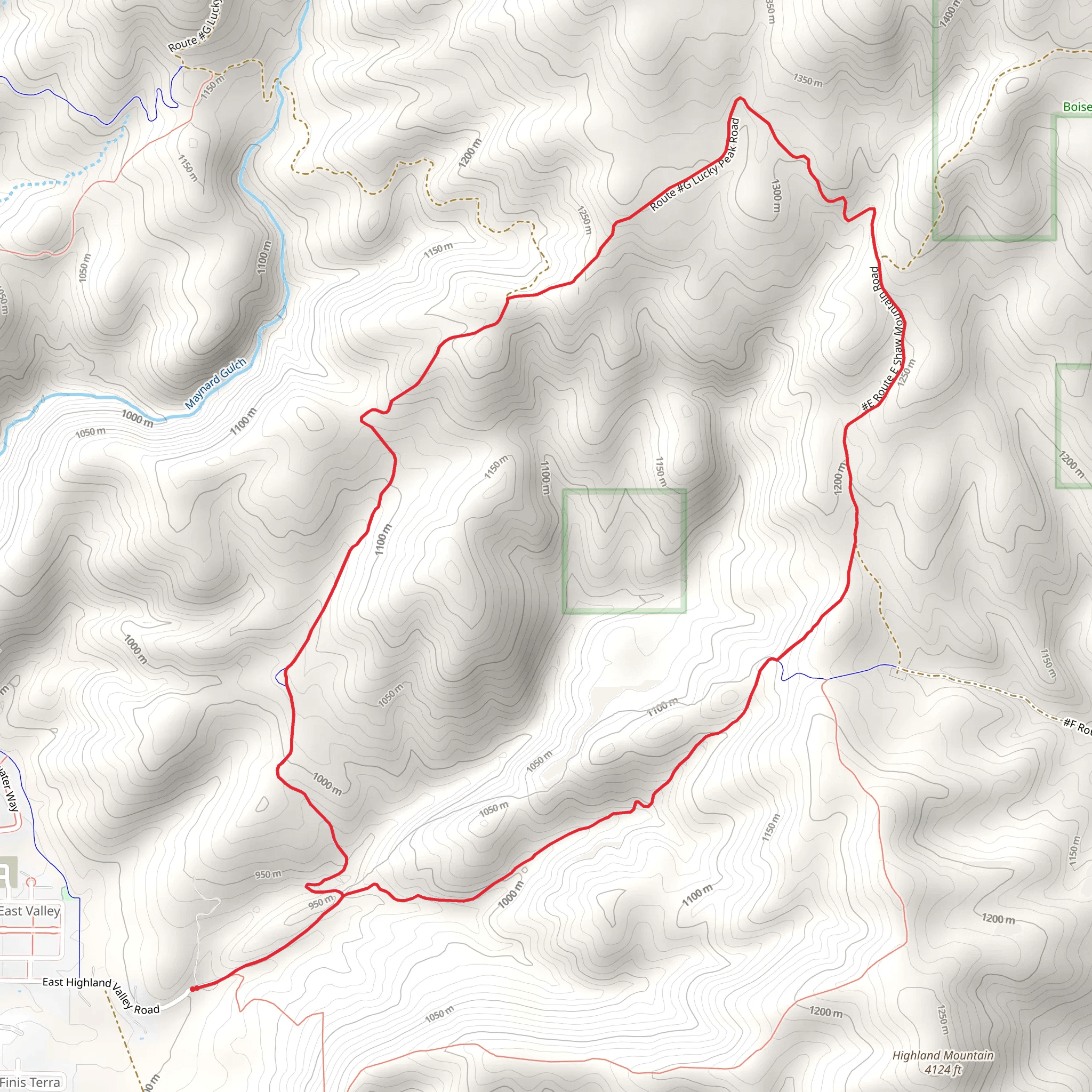 Cobb Trail and West Highland Valley Trail Loop mobile static map