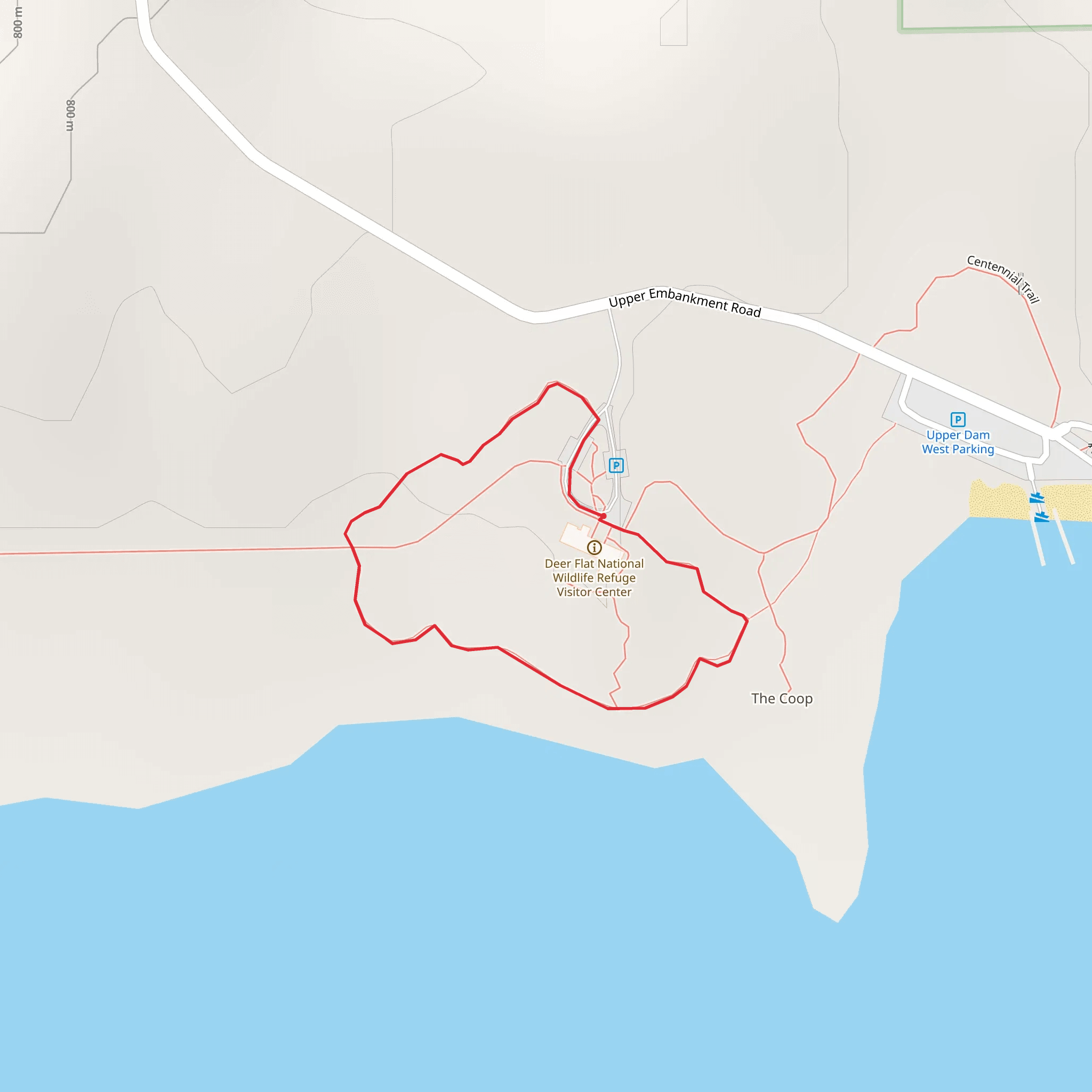 Upper Embankment Road Loop mobile static map
