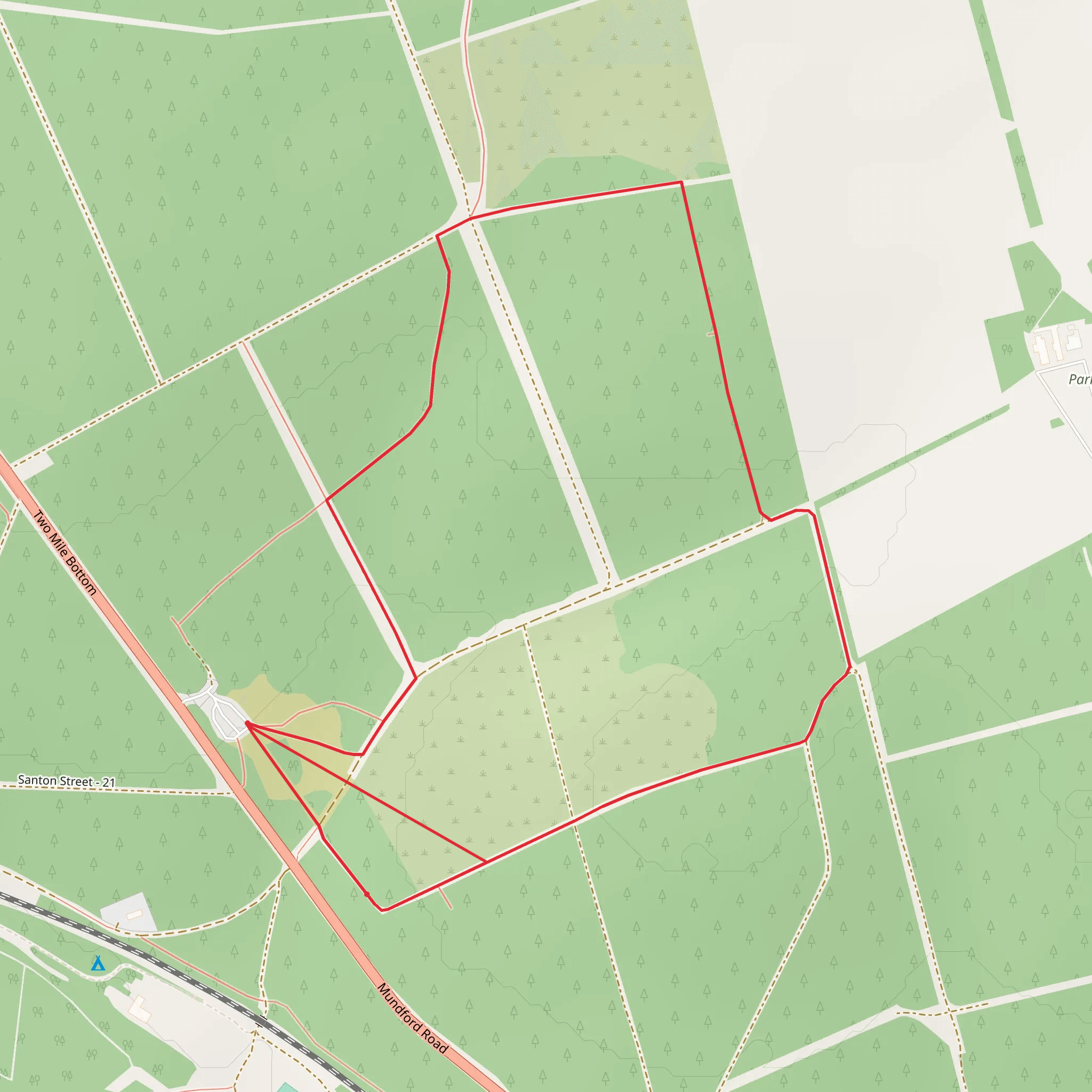 Yellow Route Loop mobile static map