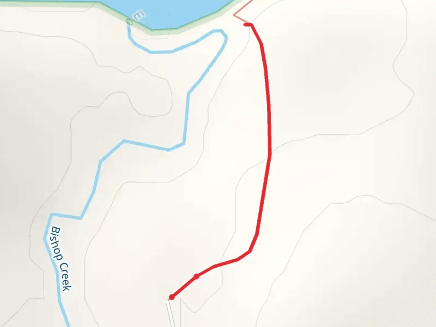 An image depicting the trail Bishop Creek and its surrounding area.