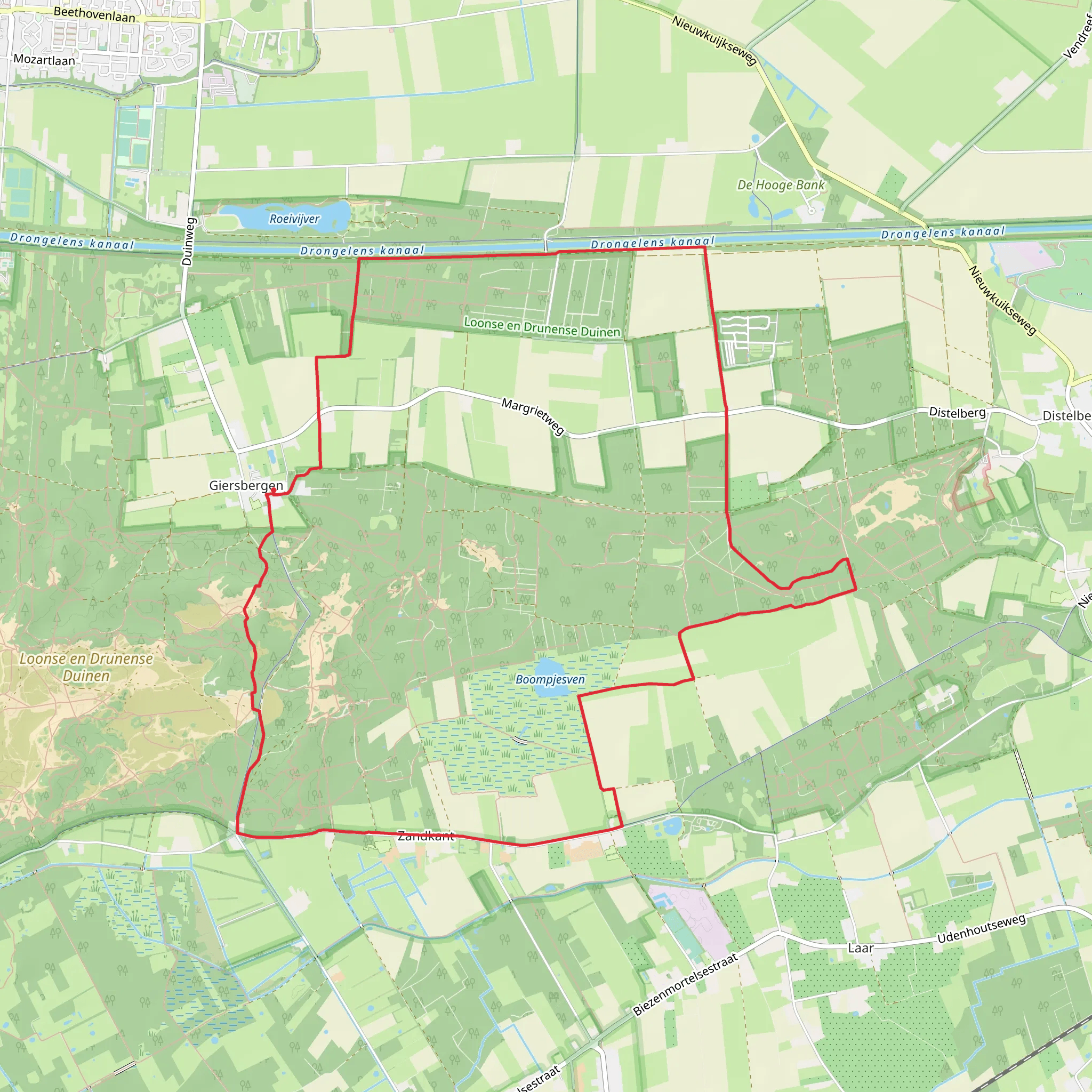 Varkensbos, De Tolberg and Helvoirtsche Loop mobile static map