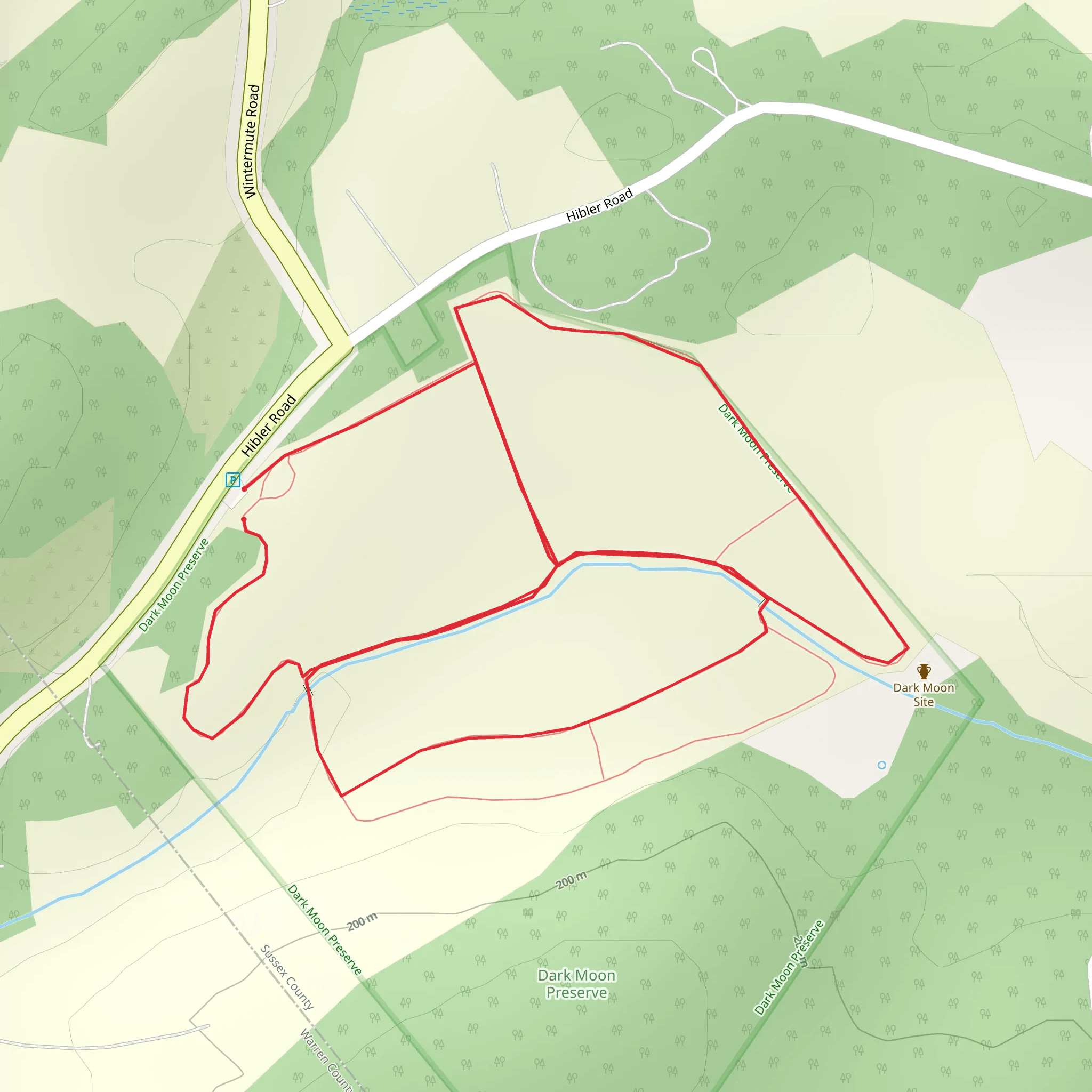 Hibler Road Loop mobile static map