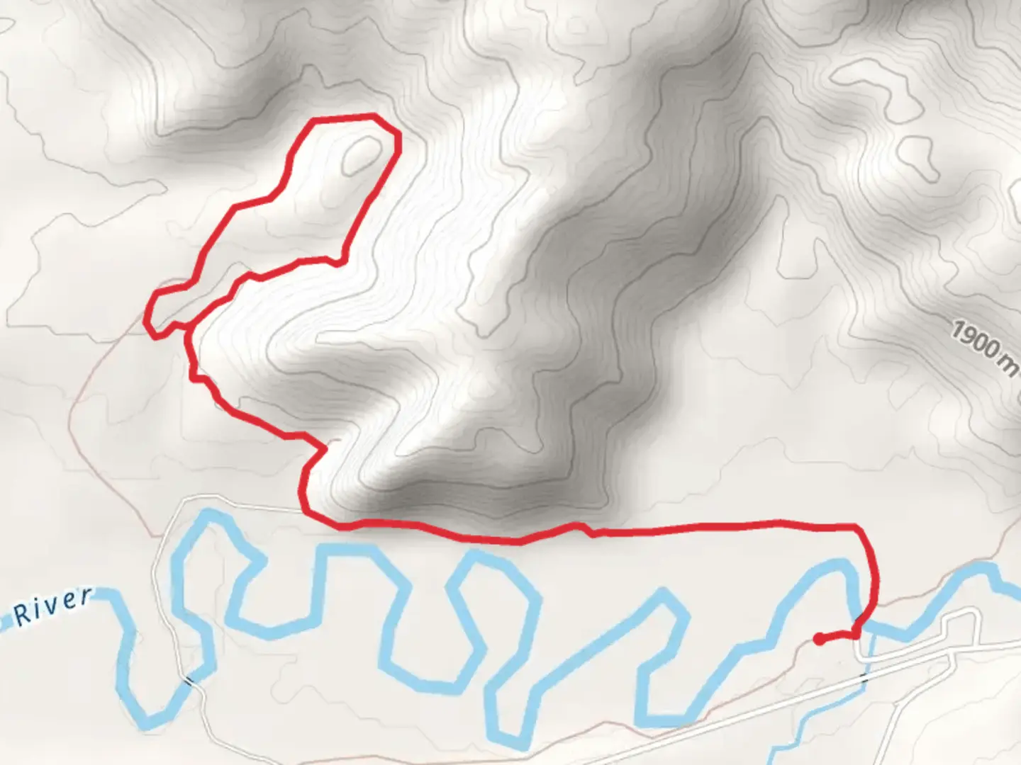An image depicting the trail Martin's Cove Loop and its surrounding area.