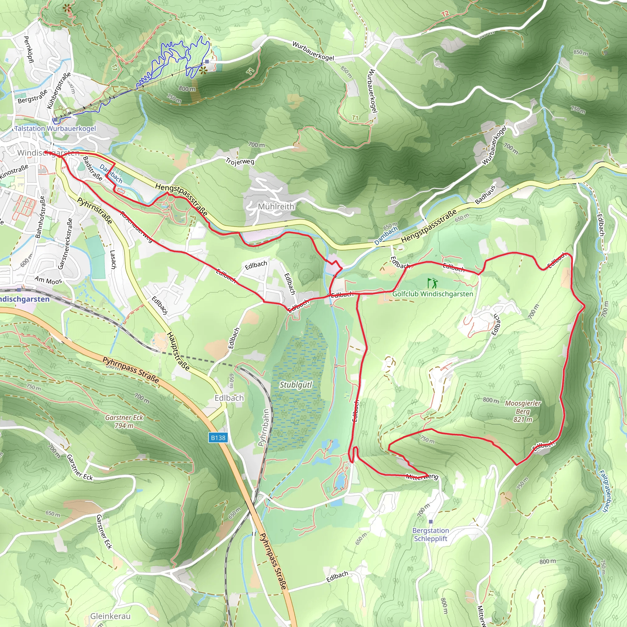 Moosgierlerberg - Windischgarsten Loop mobile static map