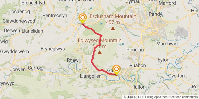 Offa's Dyke Path stage 12 Map