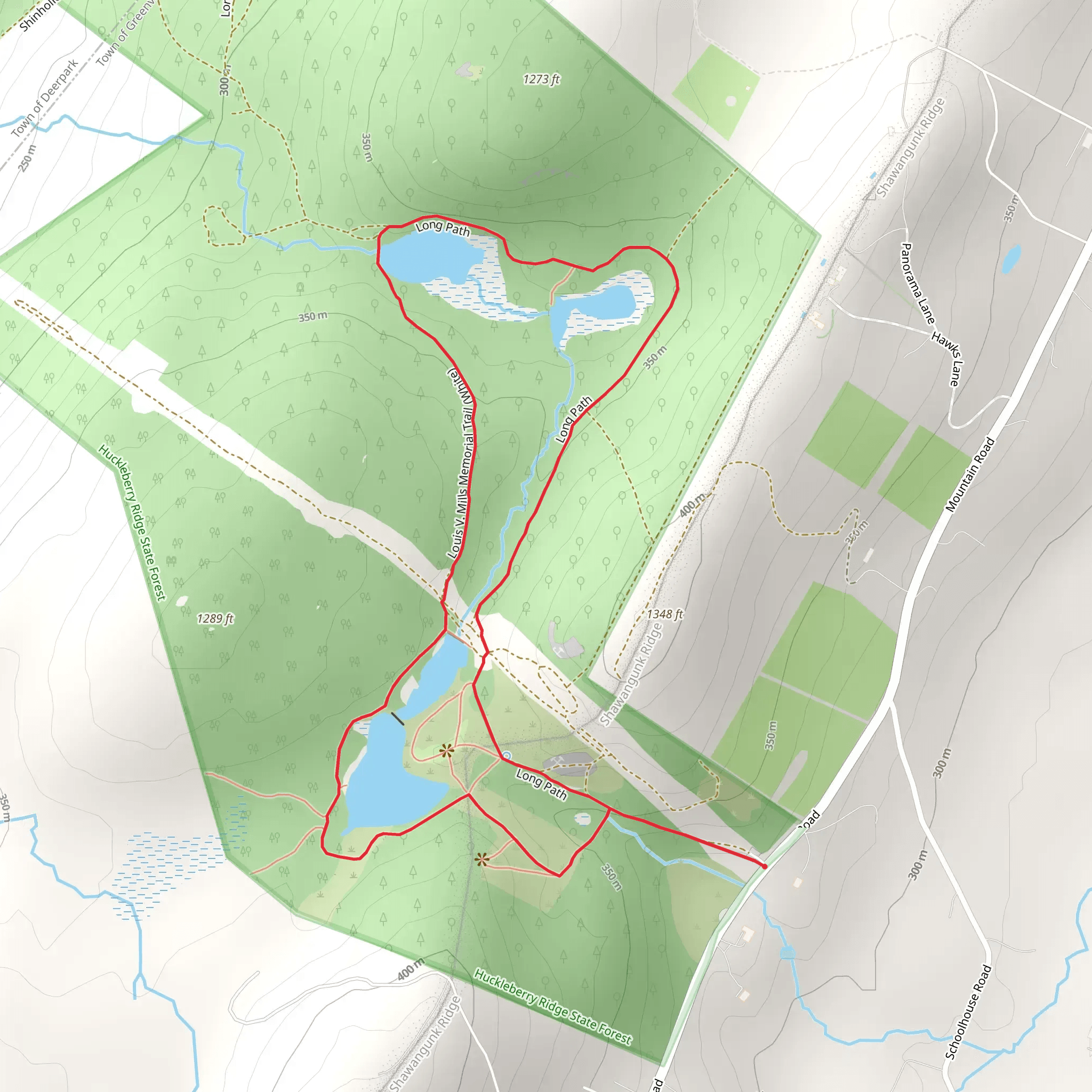 Louis V Mills Memorial Trail Loop mobile static map