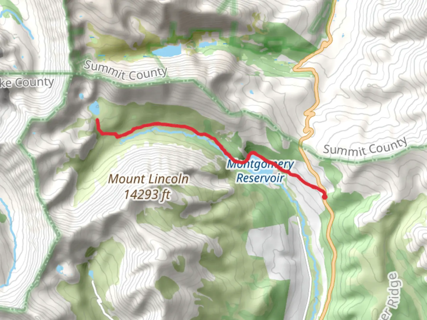 An image depicting the trail Wheeler Lake via County Road 4 and its surrounding area.