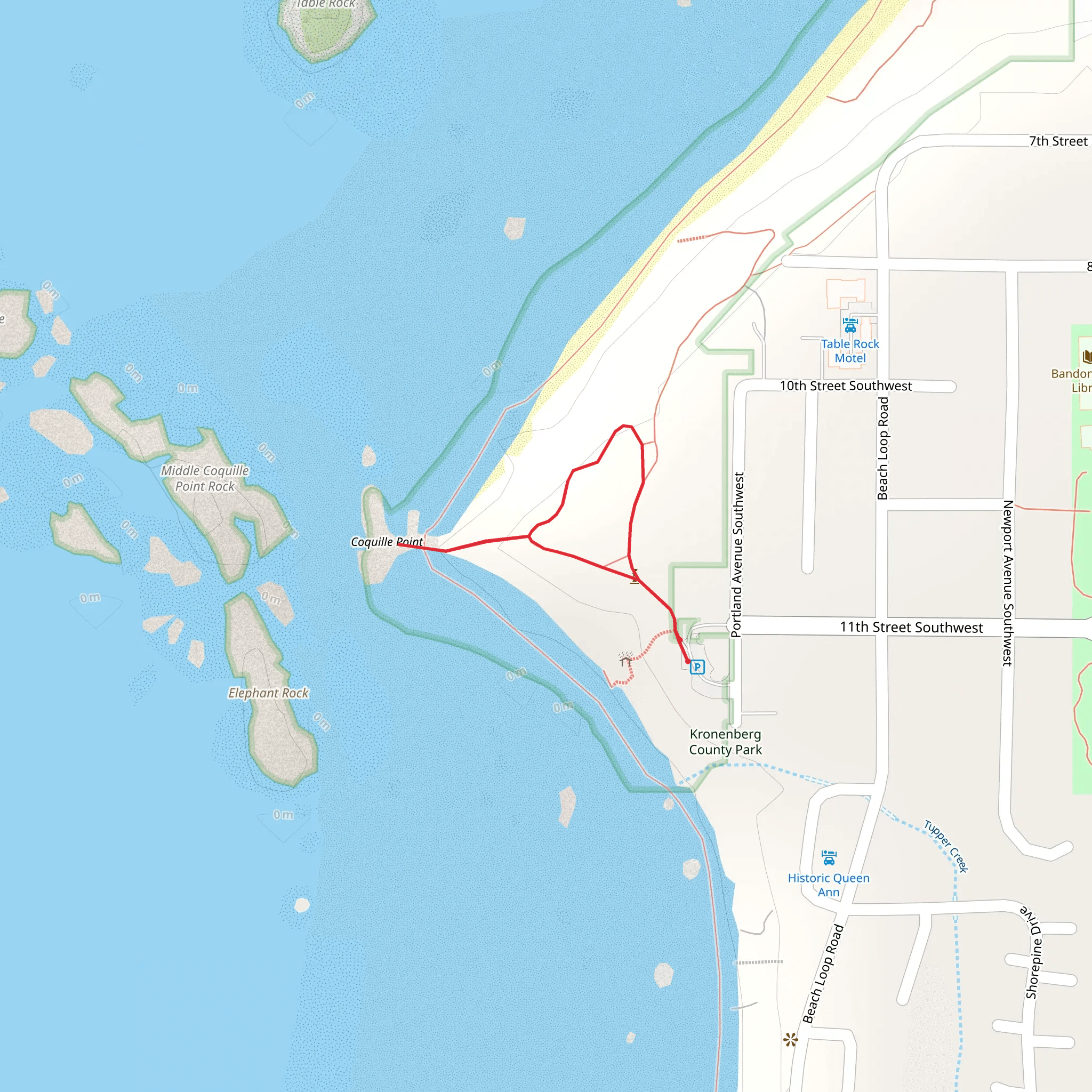 Oregon Islands National Wildlife Refuge Loop mobile static map