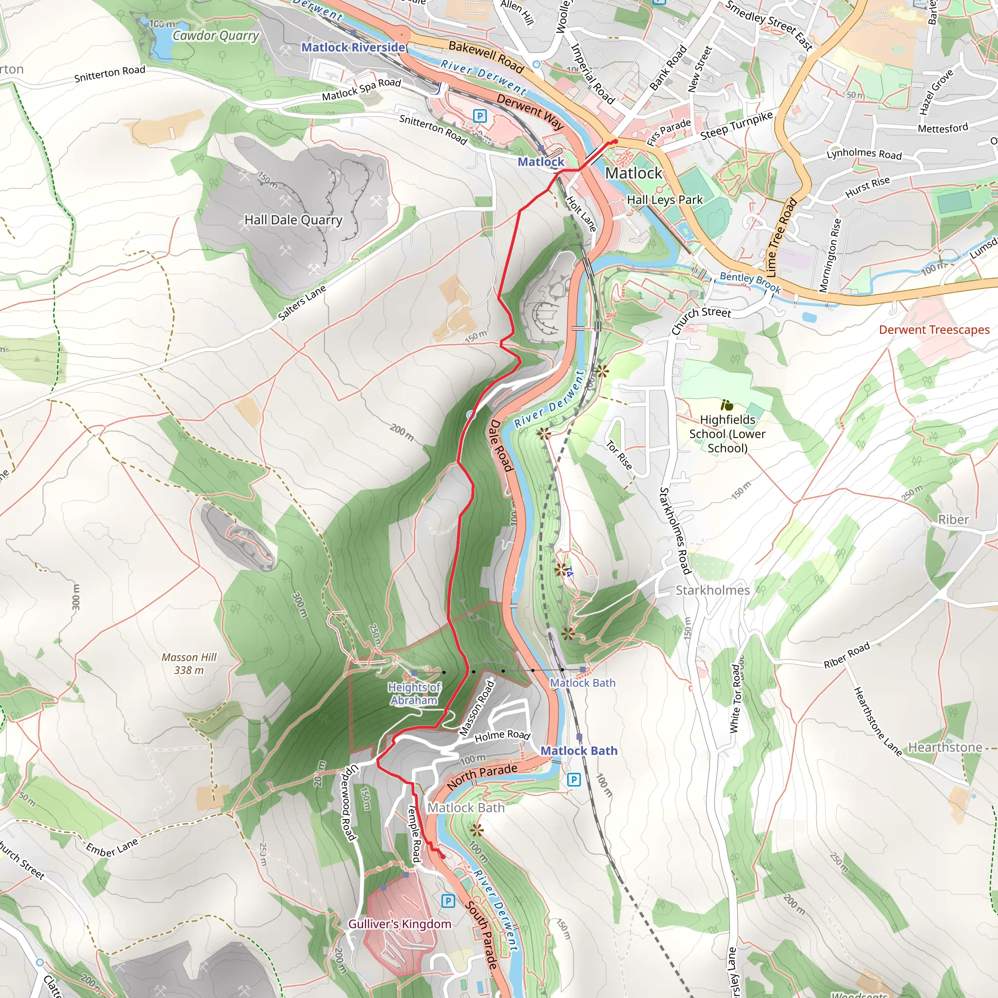 Hartington Walking Route mobile static map