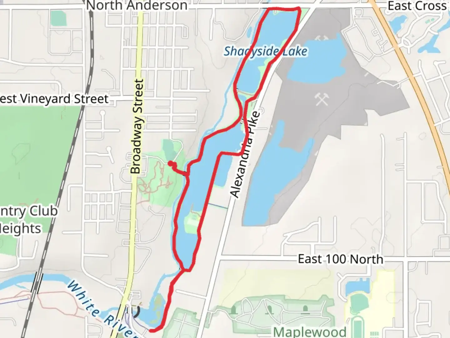 An image depicting the trail Shadyside Recreation Trail - Killbuck Wetlands Loop and its surrounding area.