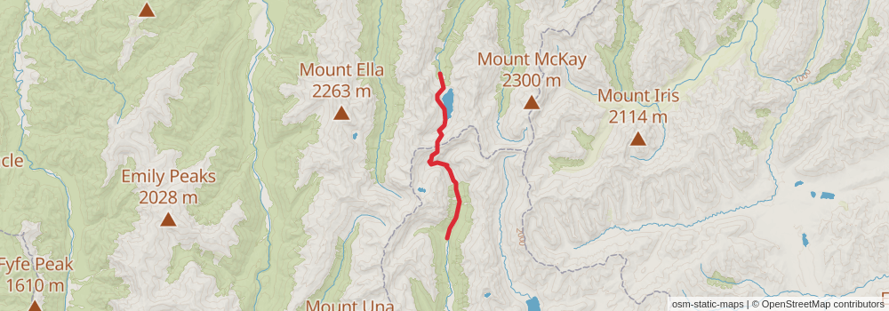 Te Araroa Trail stage 119 Map