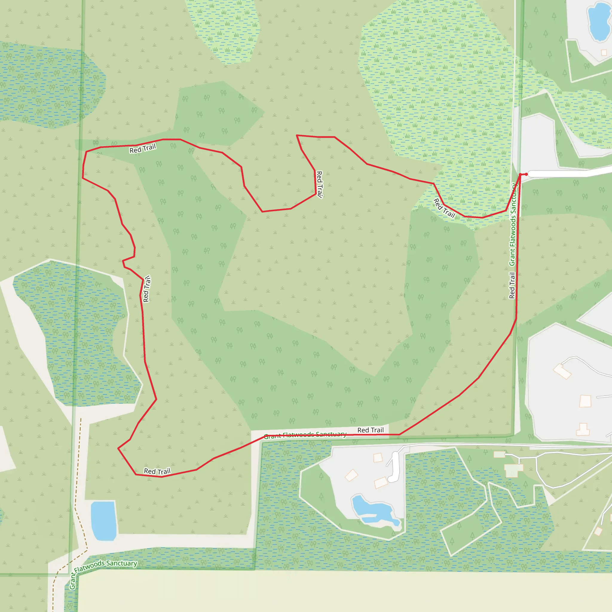 Red Trail Loop mobile static map