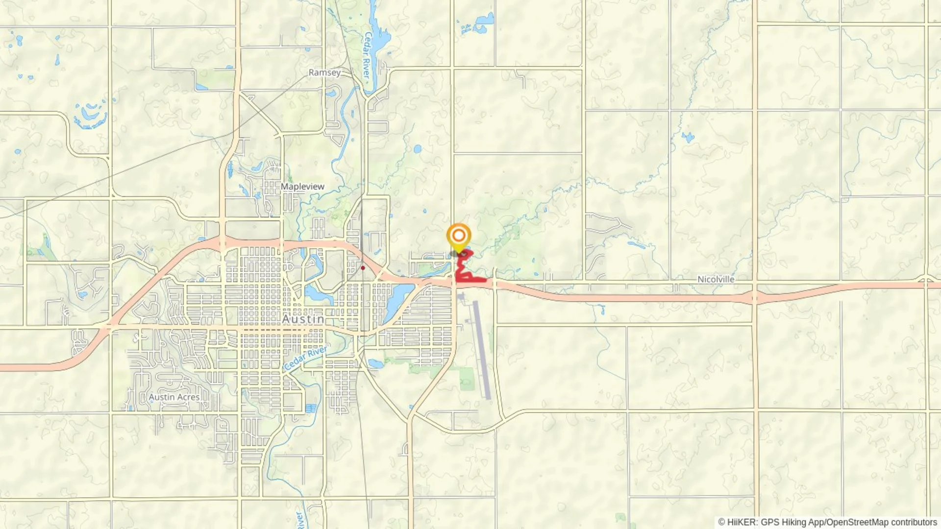 An image depicting the trail Pond and South Loop Trail and its surrounding area.