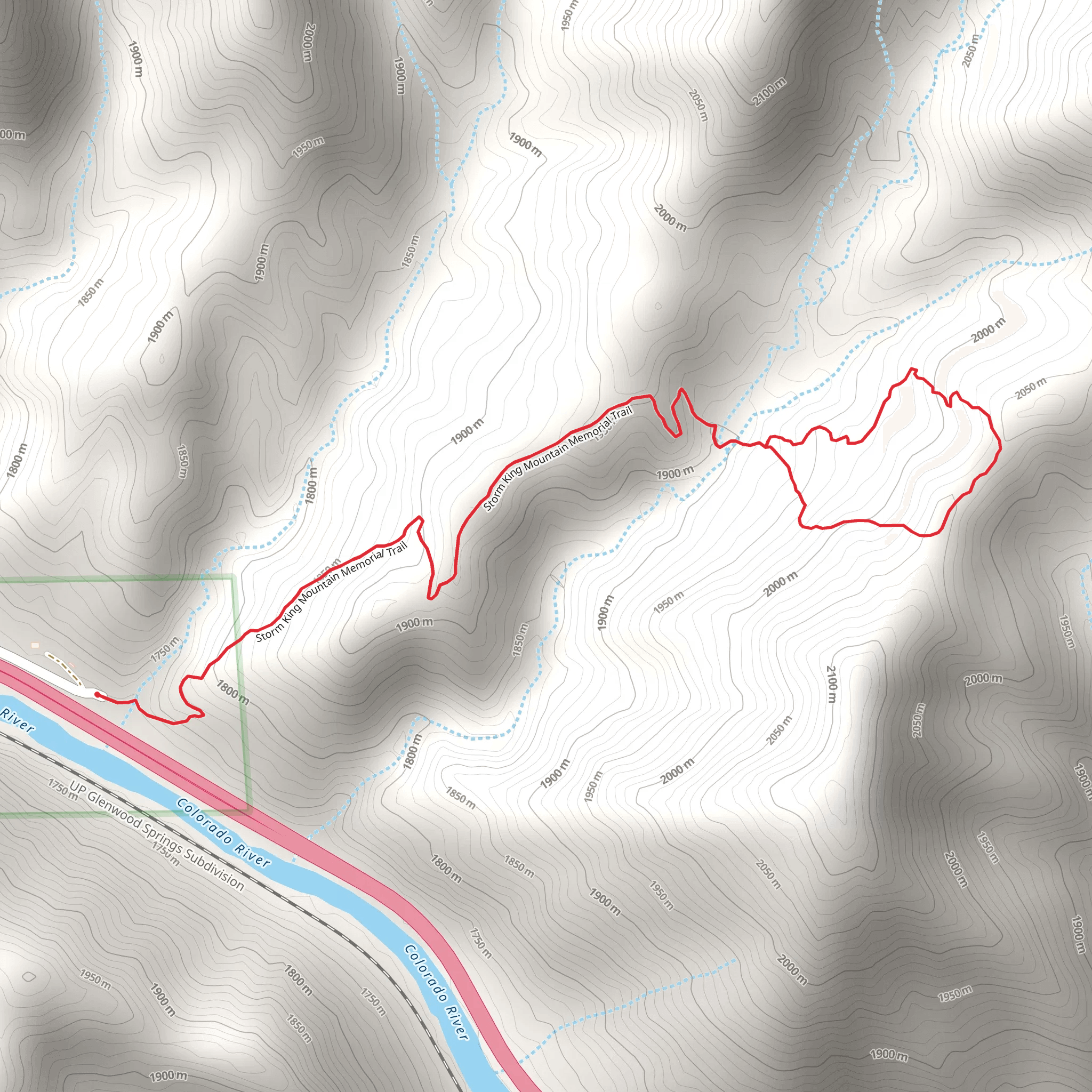 Storm King Mountain Memorial Loop Trail mobile static map