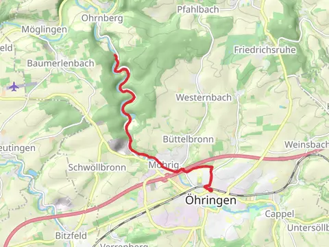 Ohrn Walk from Ohringen Hauptbahnhof