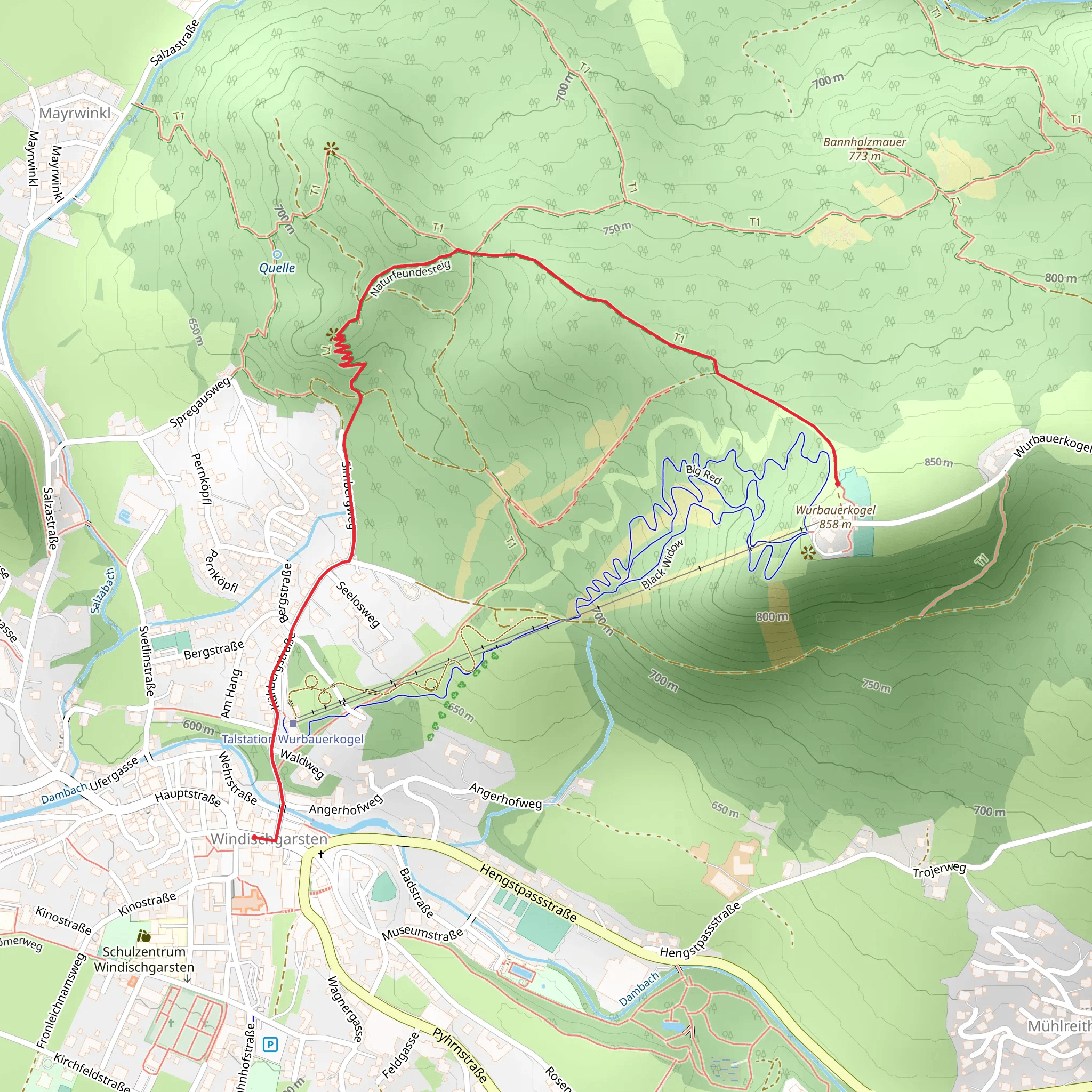 Simberg - Wurbauerkogel mobile static map