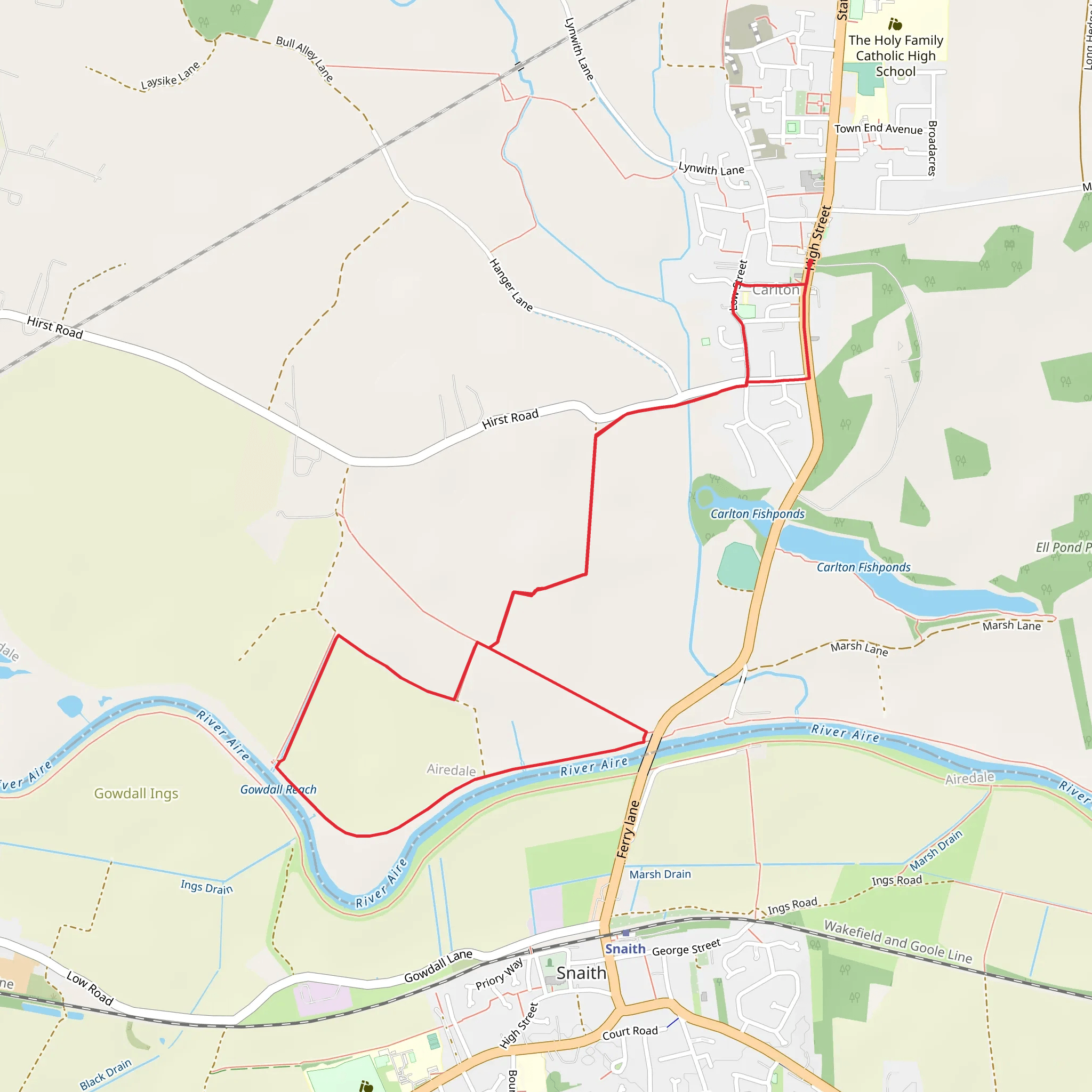 Carlton Loop mobile static map