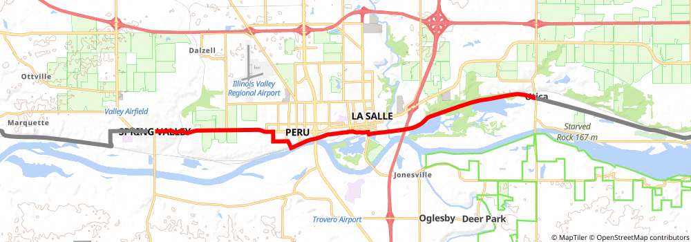 American Discovery Trail North Route - Illinois stage 8 Map