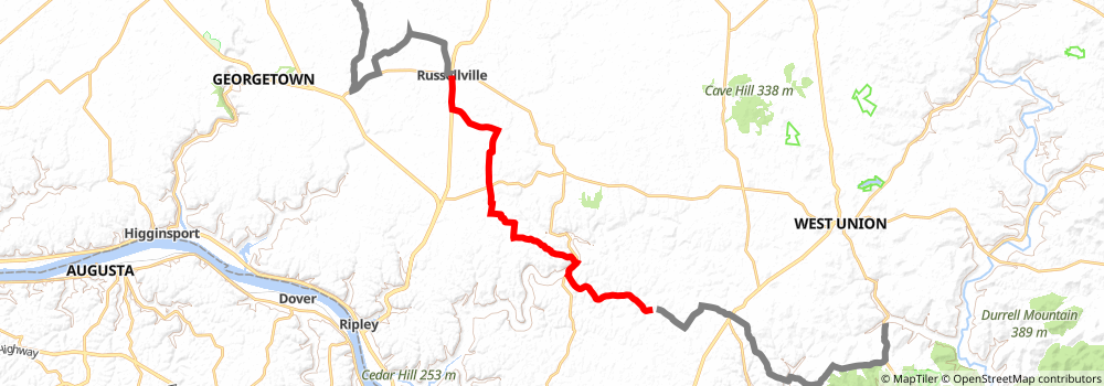 American Discovery Trail South Route stage 78 Map