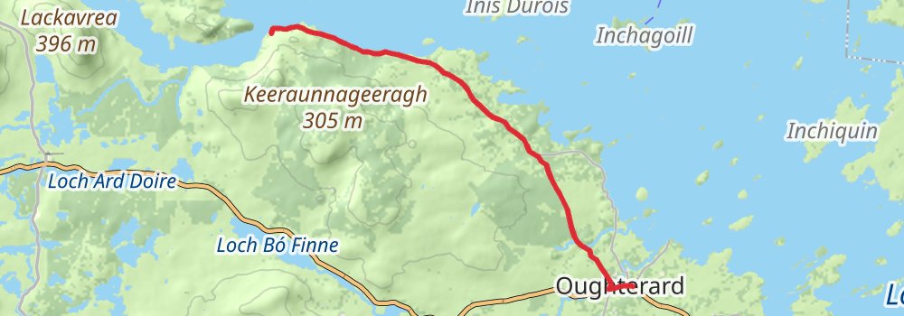 Connemara and the West of Ireland 6-Day Challenging Tour (Hillwalk Tours) alt 1 Map