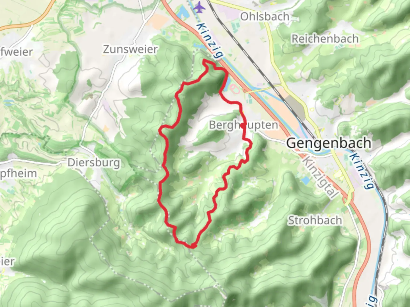 An image depicting the trail Sagen Rundweg Steinfirst and Talblick - Wolfsgrube and its surrounding area.
