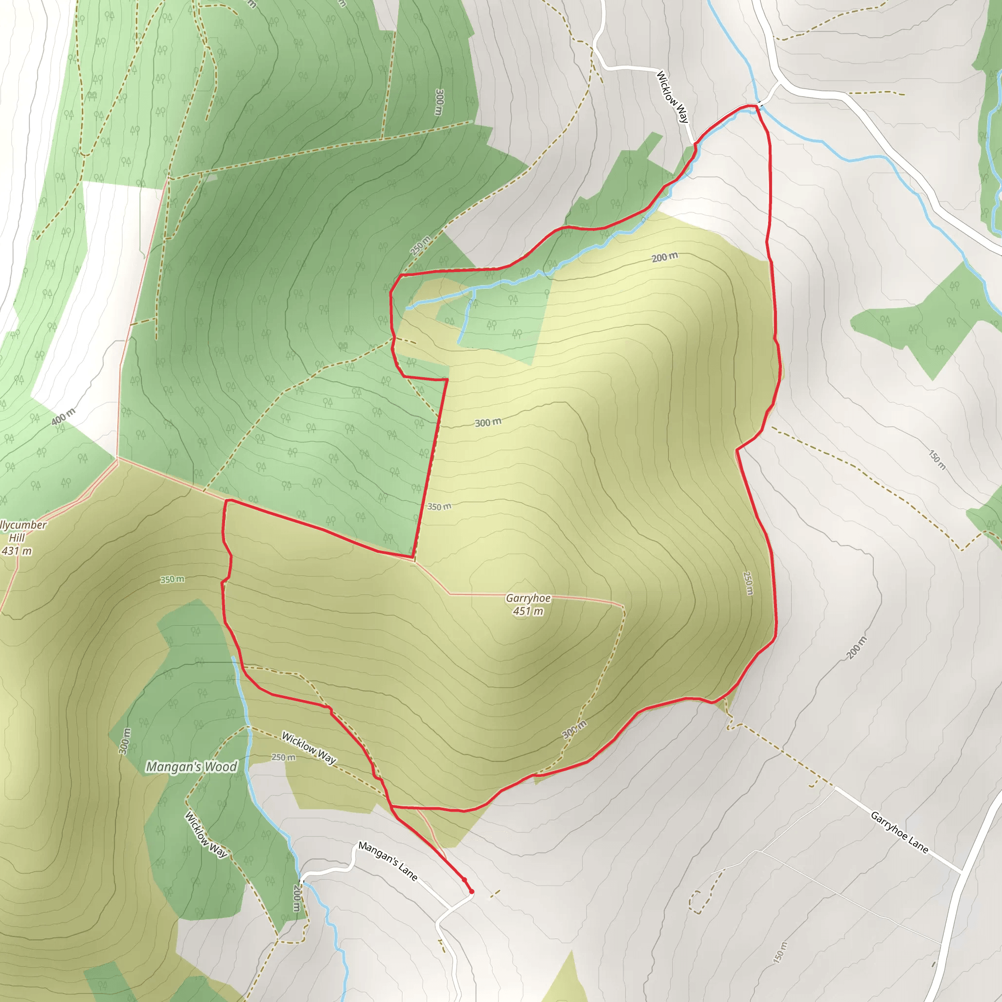 Ballycumber Loop mobile static map