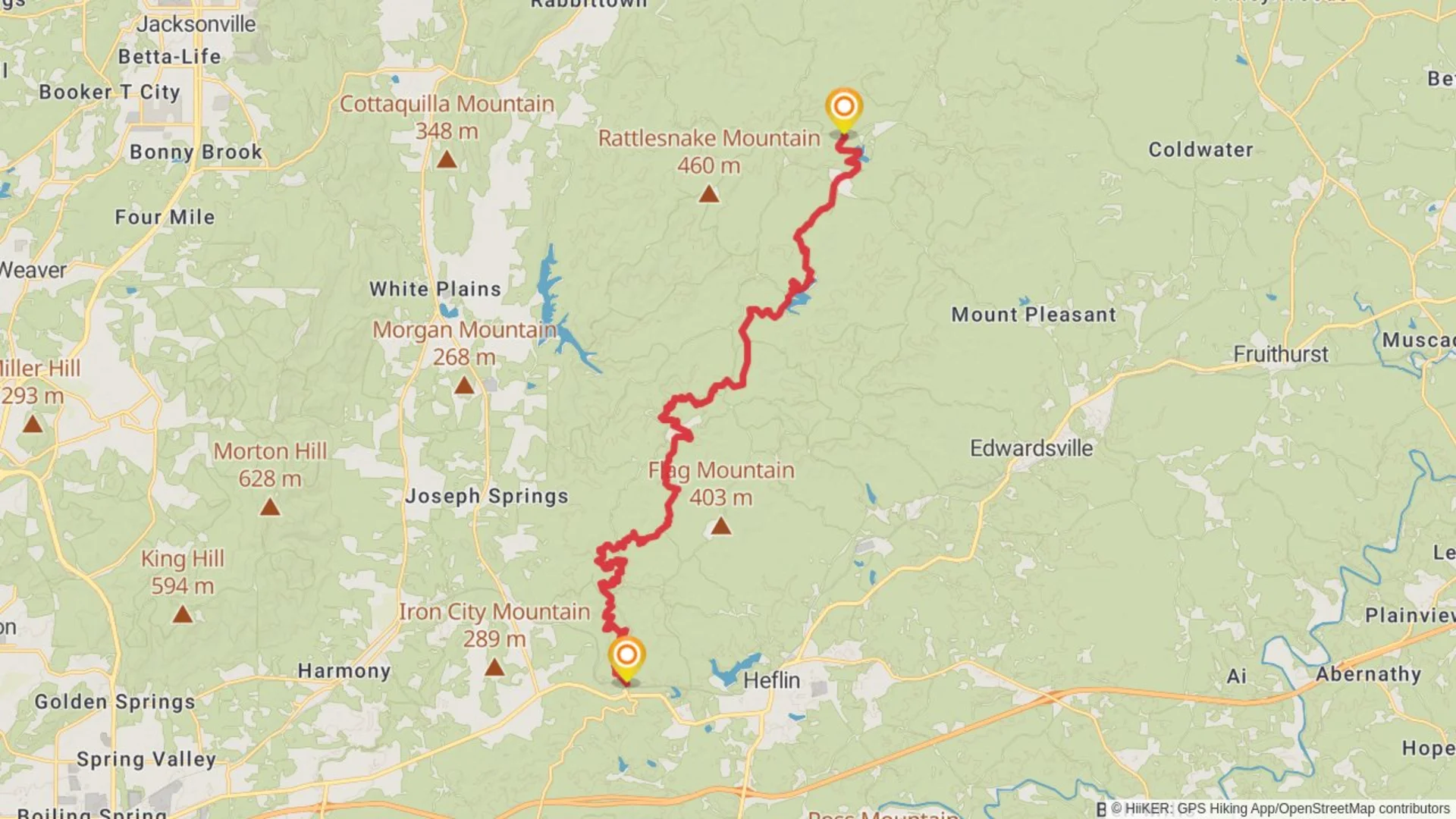 An image depicting the trail Pinhoti Trail - Coleman Lake and its surrounding area.