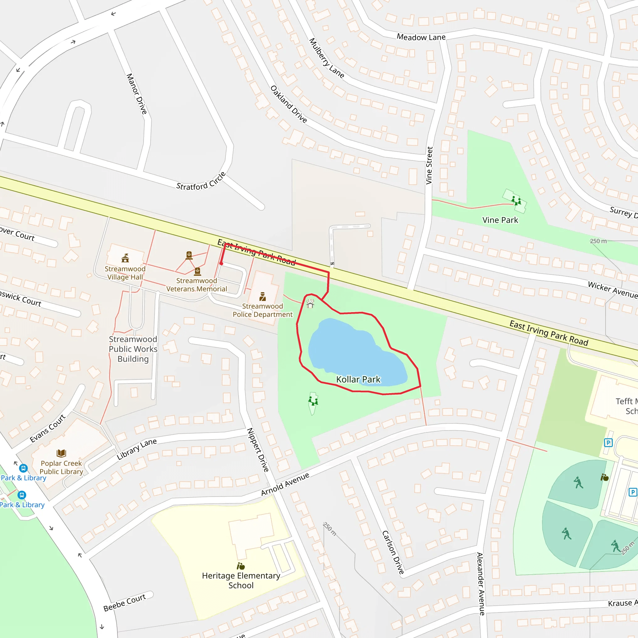 Kollar Park Loop mobile static map