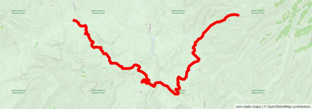 Southwestern Horseshoe Trail stage 119 Map