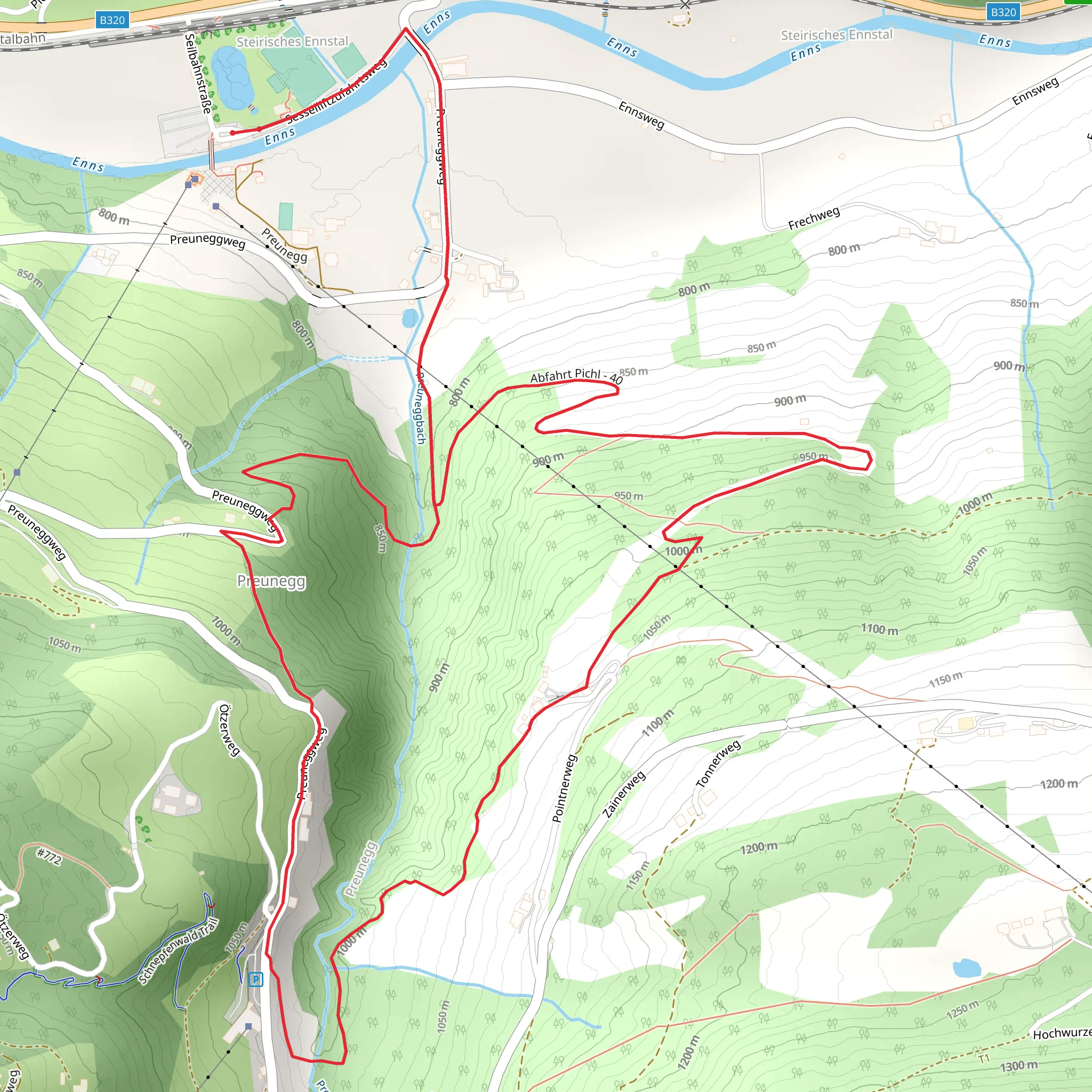 Strub Canyon mobile static map