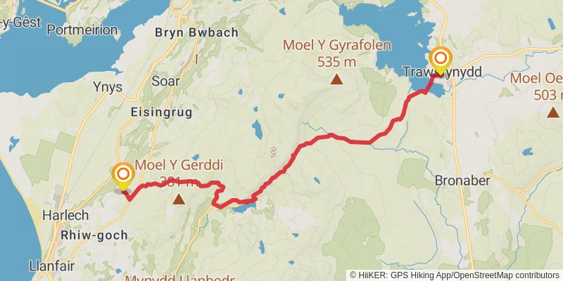 Castles in North Wales stage 16 Map