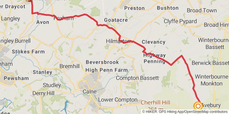 Celtic Way stage 27 Map