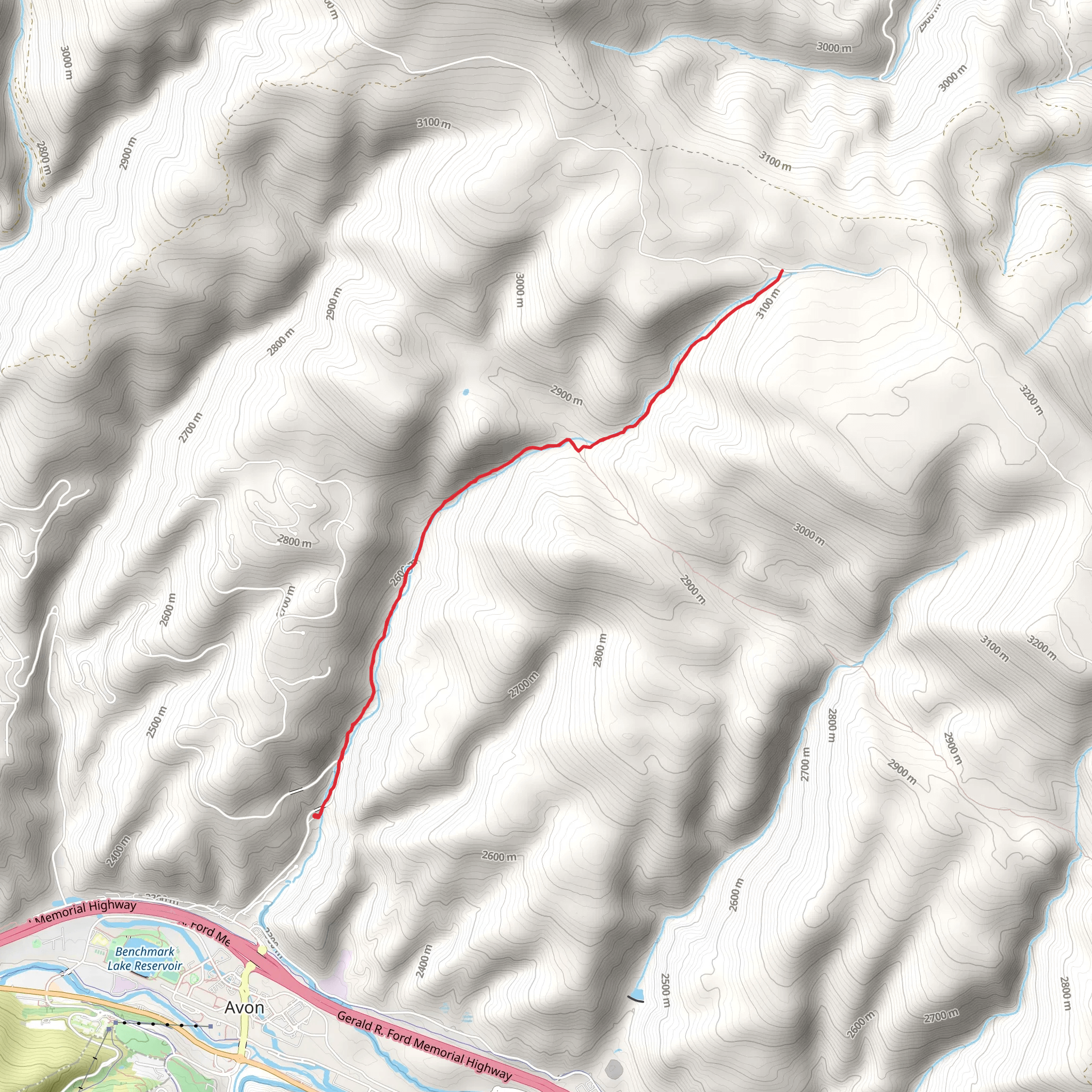 Buck Creek Trail mobile static map