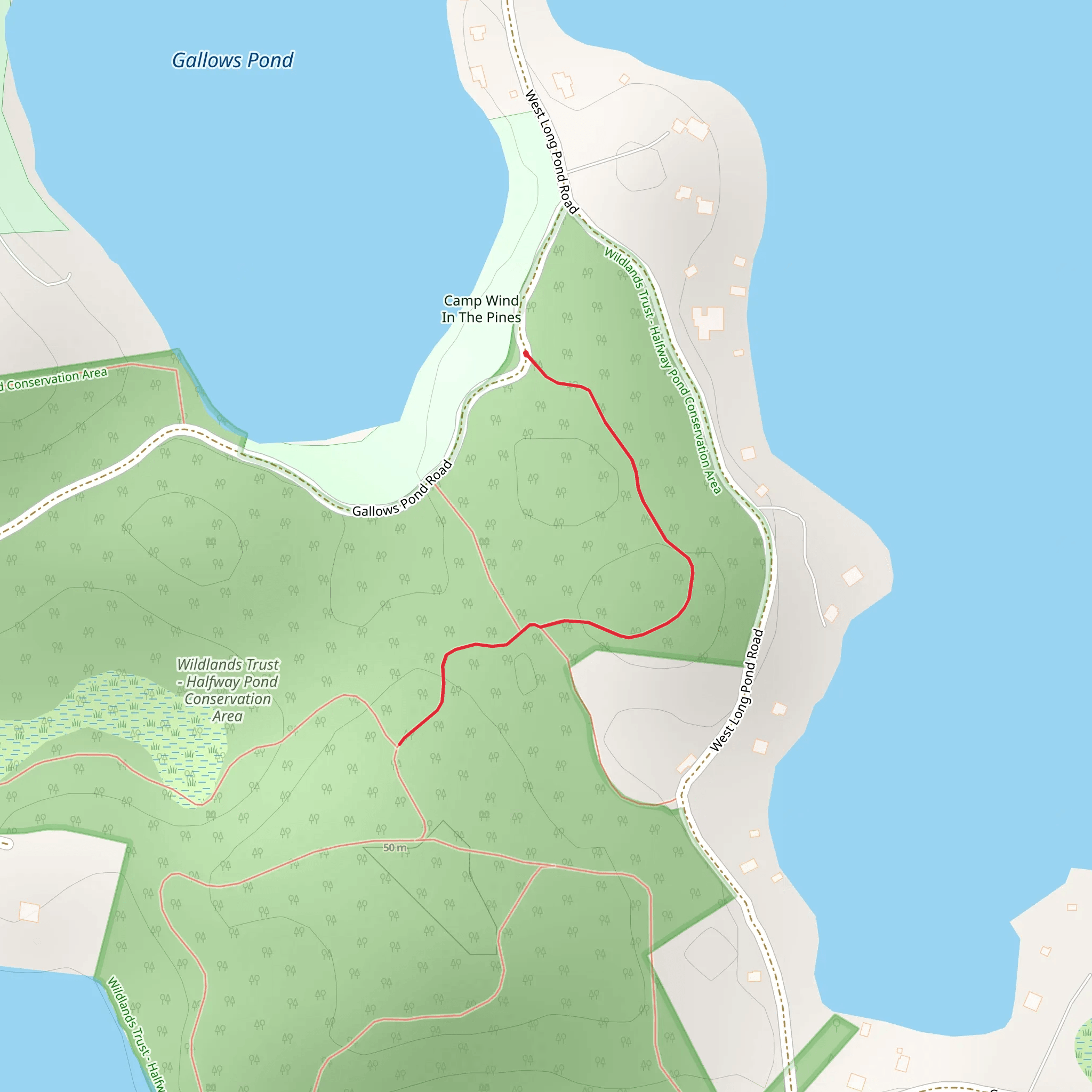 Camp Wind In The Pines mobile static map