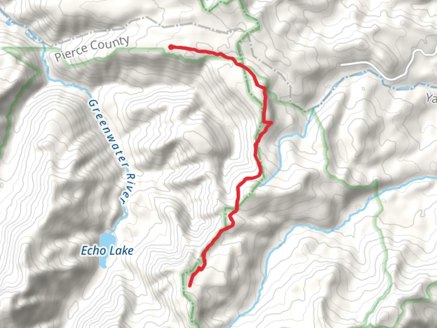 An image depicting the trail Pacific Crest Trail from Greenwater Road and its surrounding area.