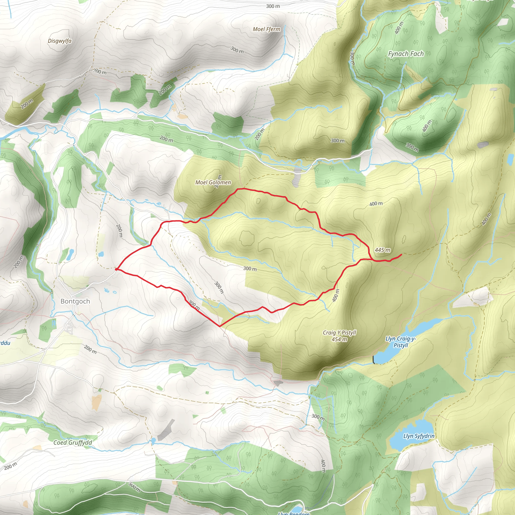 Circular from Bont-goch near Aberystwyth mobile static map