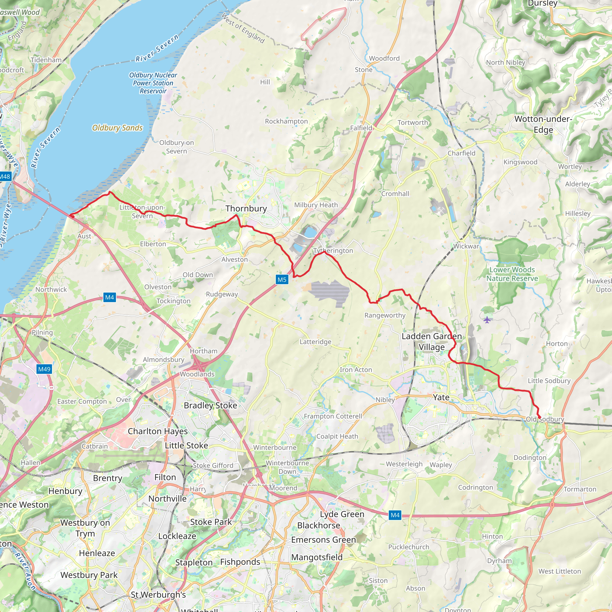 Jubilee Way - South Gloucestershire mobile static map