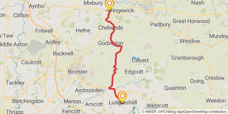 Seven Shires Way stage 6 Map