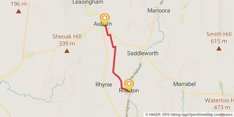 Mawson Trail stage 9 Map