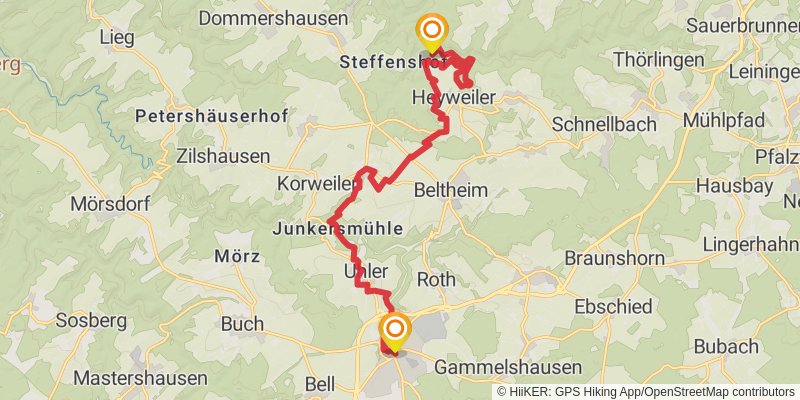 Saar-Hunsrück-Steig stage 19 Map