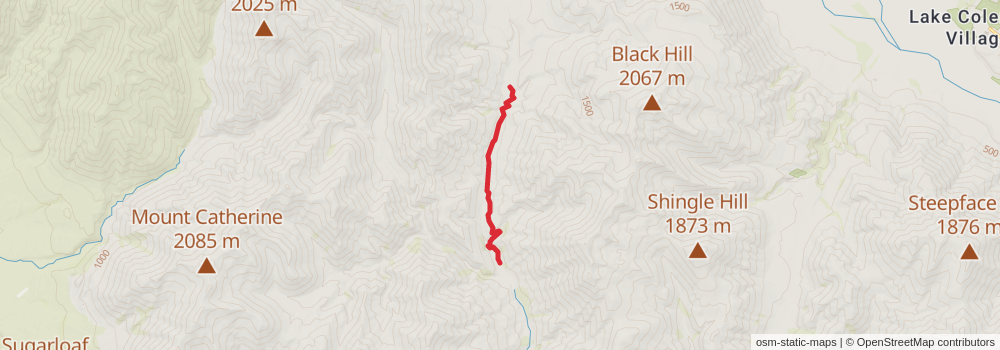 Te Araroa South Island stage 36 Map
