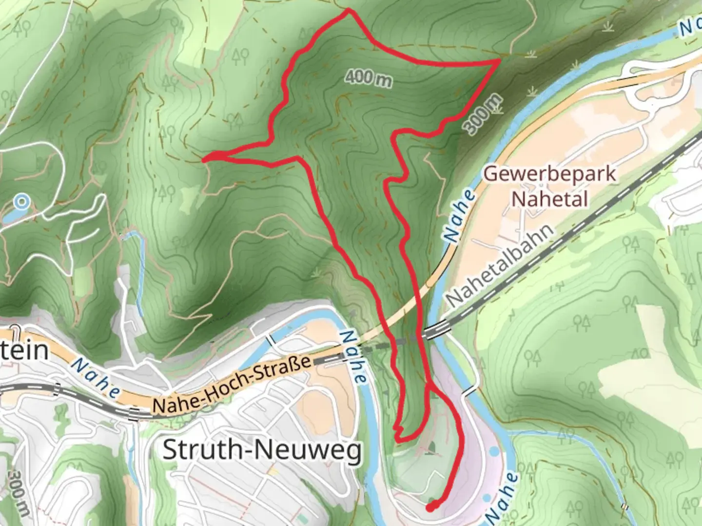An image depicting the trail Struth Loop and its surrounding area.