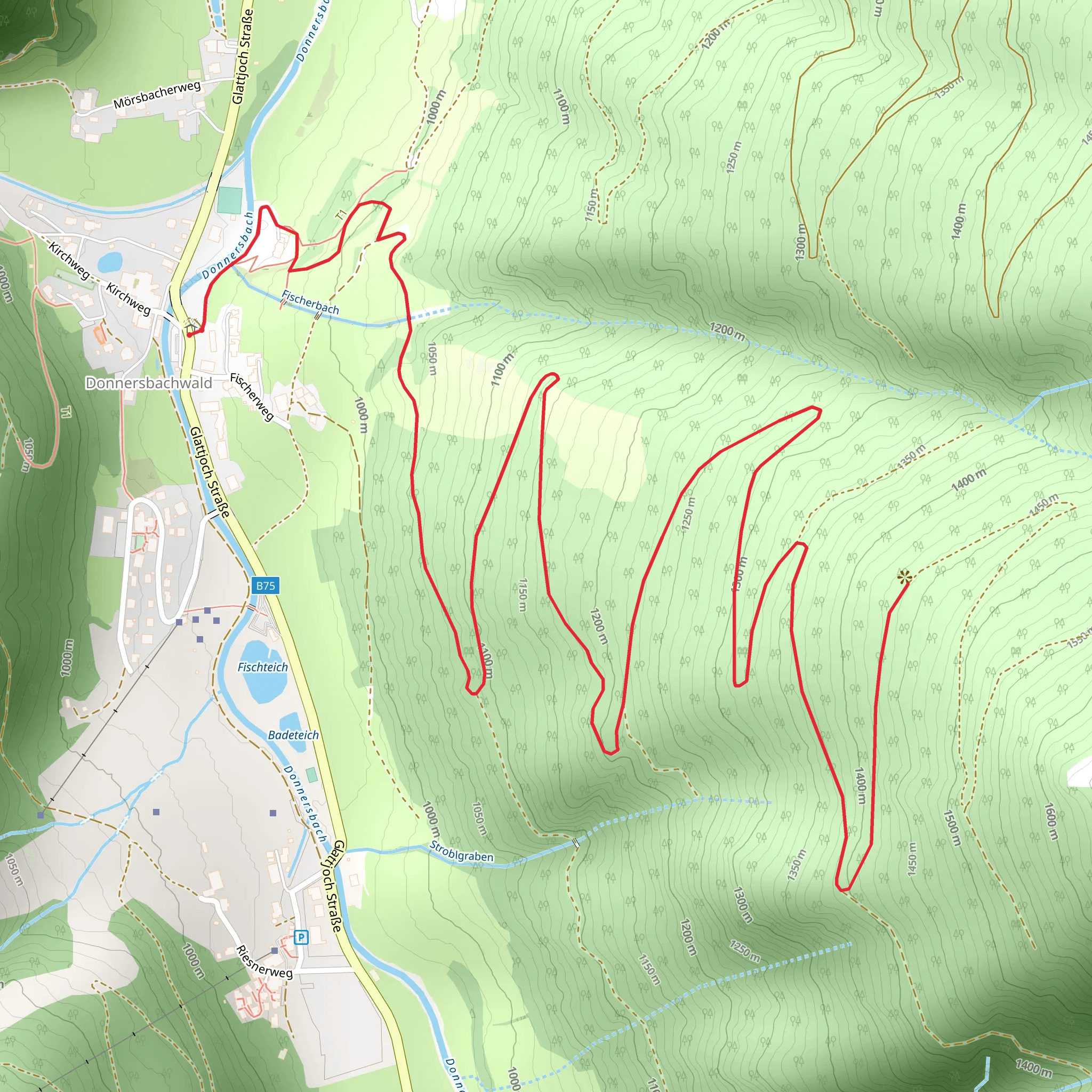 Fischeralmweg mobile static map