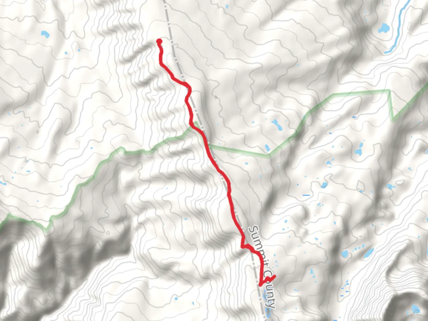 An image depicting the trail Elliott's Ridge and its surrounding area.