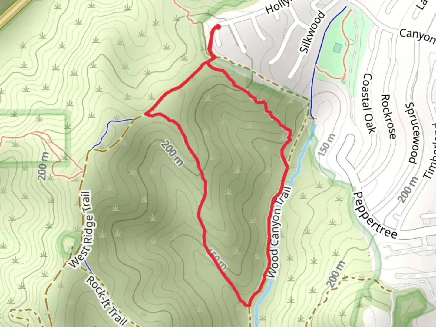 An image depicting the trail West Ridge, Cholla and Lynx Loop Trail and its surrounding area.