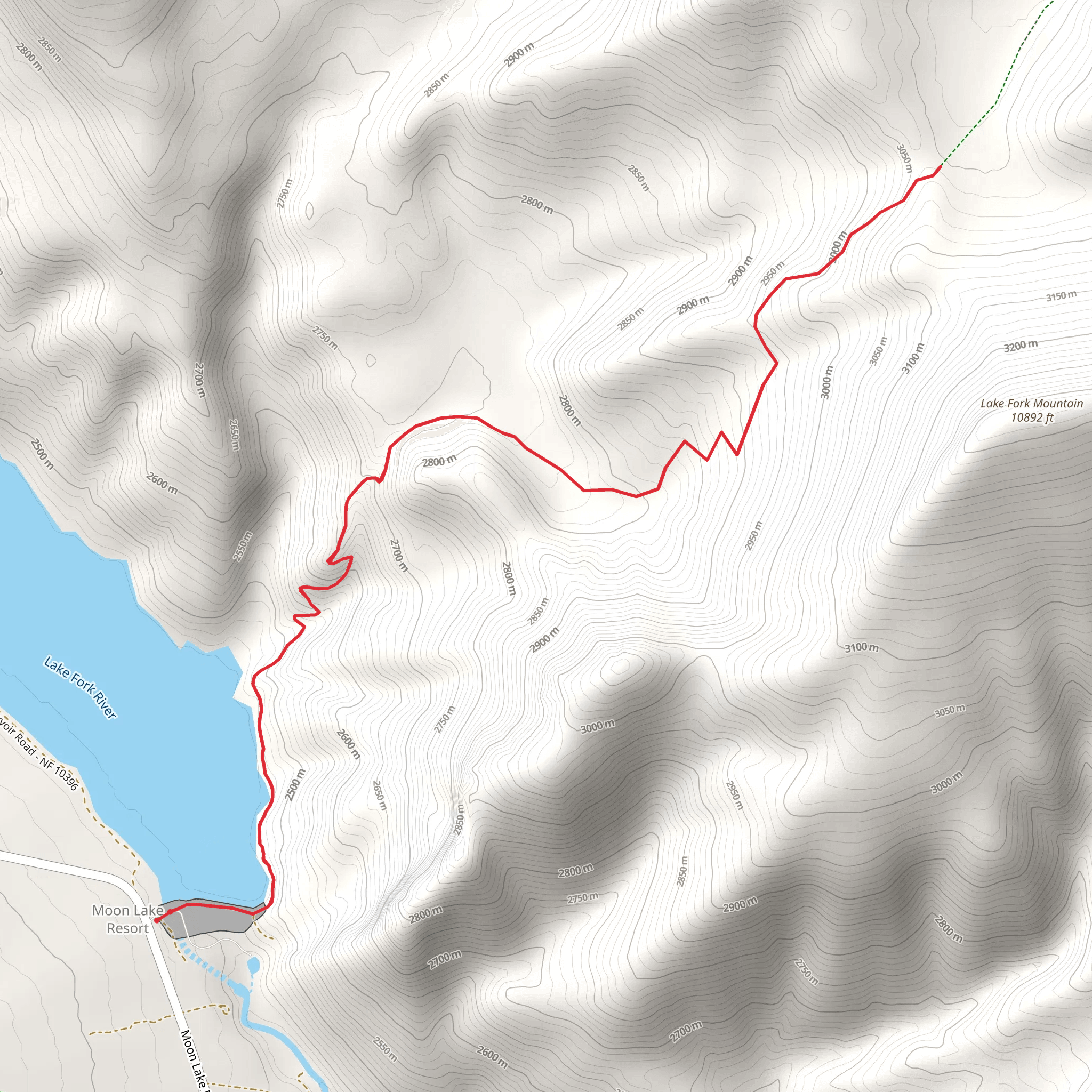Fish Creek Trail mobile static map