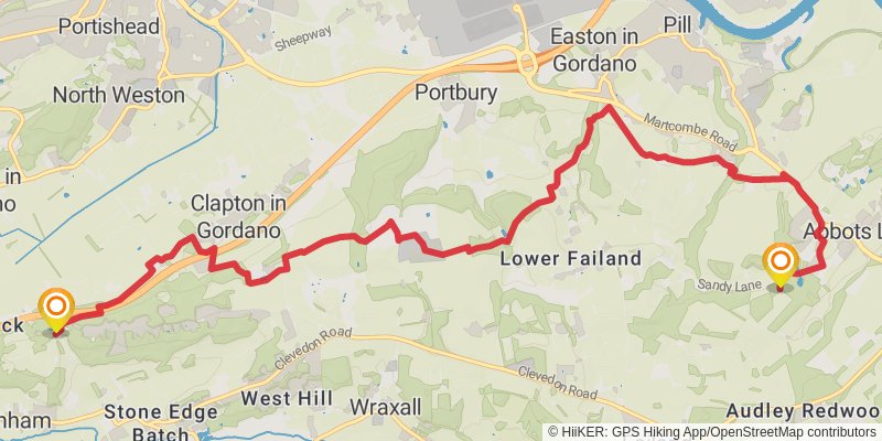 Gordano Round Trail stage 2 Map