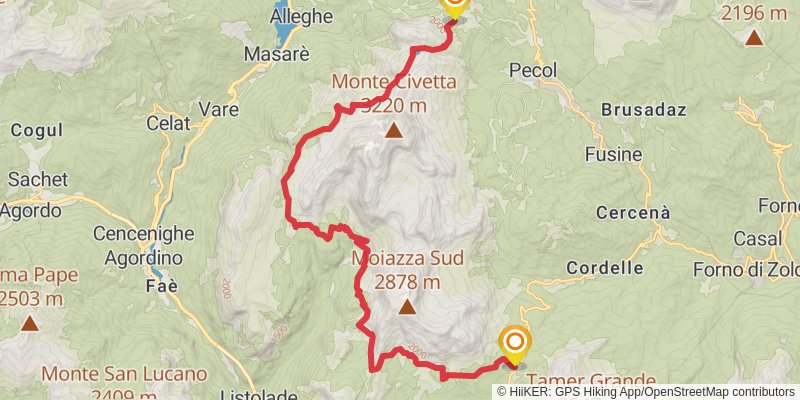 Dream Path - Traumpfad - Munich to Venice stage 24 Map
