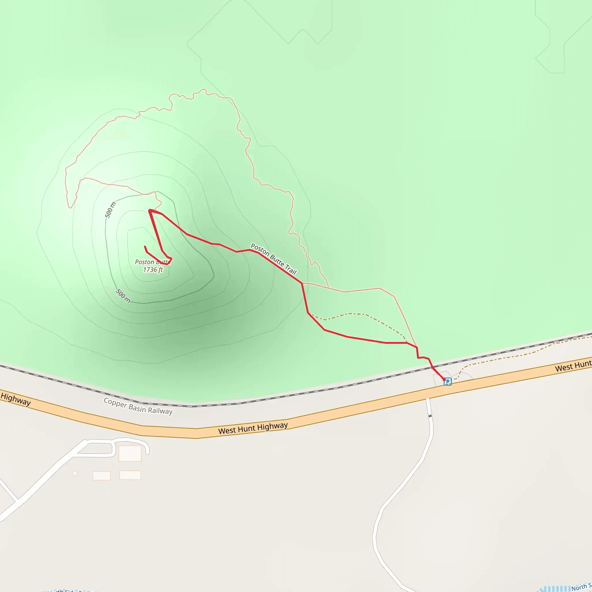 Poston Butte mobile static map