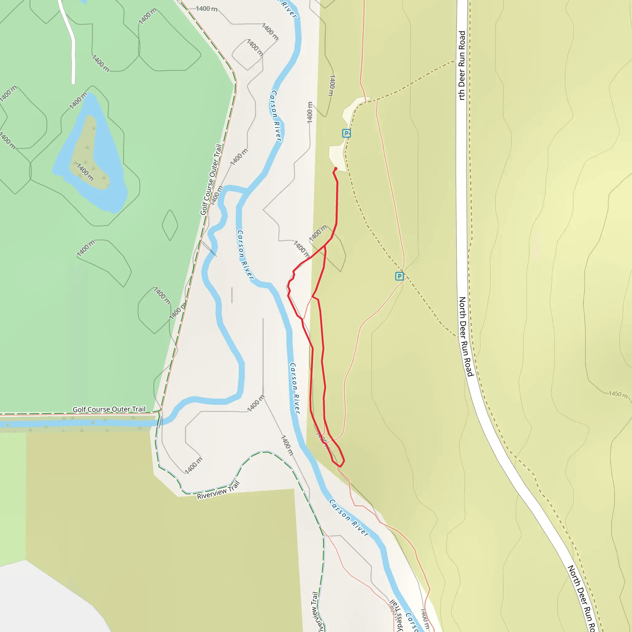 Carson River Loop mobile static map